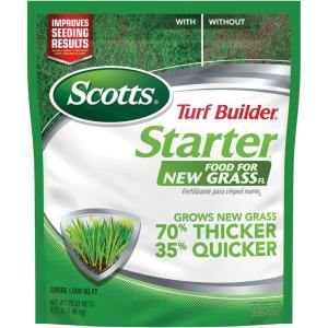 Scotts Turf Builder Starter Fertilizer for New Grass, Use When Planting Seed, 14,000 sq. ft., 42 lbs.(Florida)