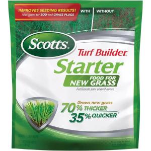 Scotts Turf Builder Starter Fertilizer for New Grass, Use When Planting Seed, 14,000 sq. ft., 42 lbs.(Standard)