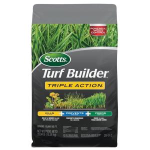 Scotts Turf Builder Triple Action1 – Weed Killer, Crabgrass Preventer, Lawn Fertilizer, 4,000 sq. ft. (2-Pack)(12 000 sq. ft.)