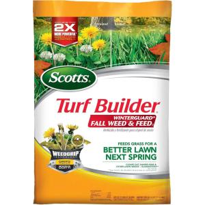 Scotts Turf Builder WinterGuard Fall Weed & Feed3, Weed Killer Plus Fall Fertilizer, 4,000 sq. ft., 11.43 lbs.(15 000 sq. ft.)