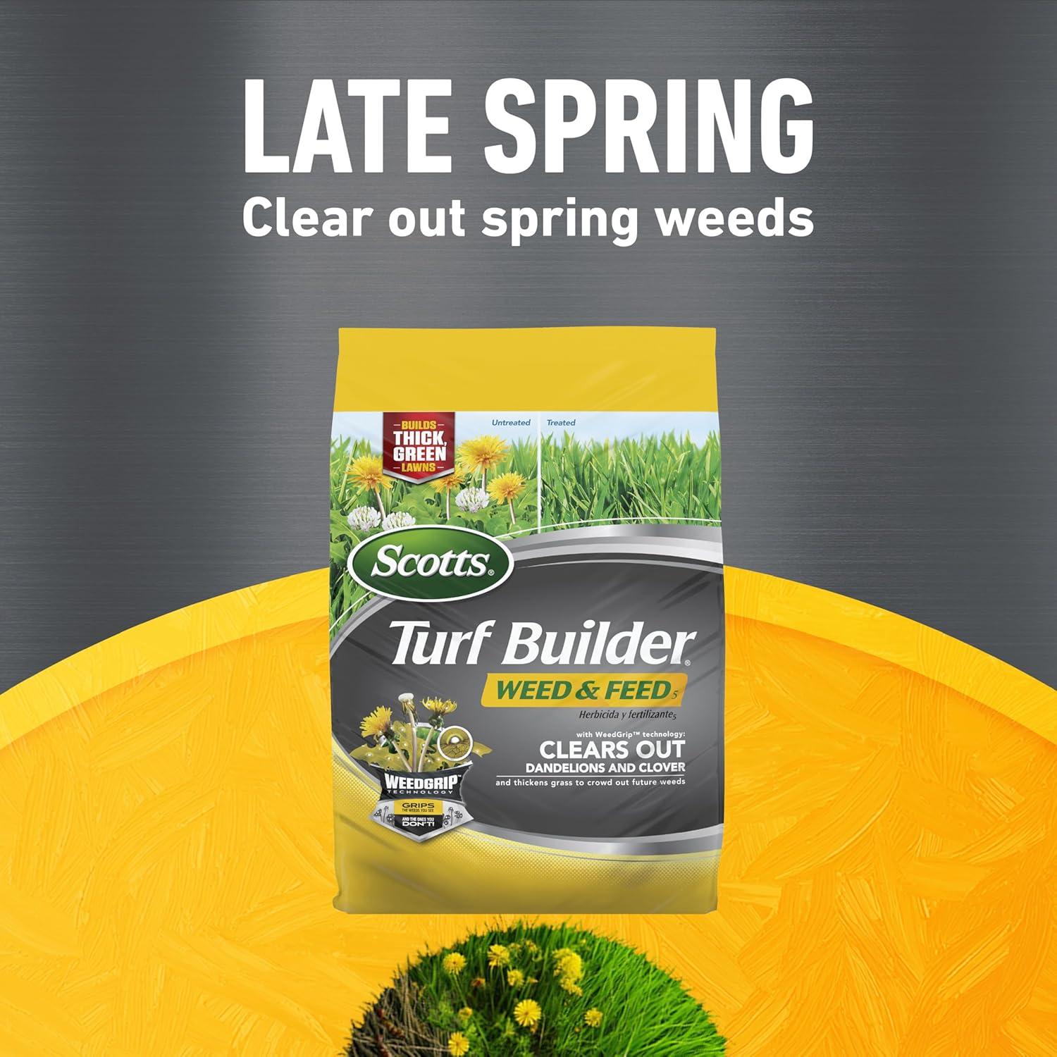 image:imageScotts Turf Builder 4Bag Lawn Care Bundle for Small Lawns with Halts Crabgrass Preventer Weed amp Feed5 SummerGuard and WinterGuard4 Step