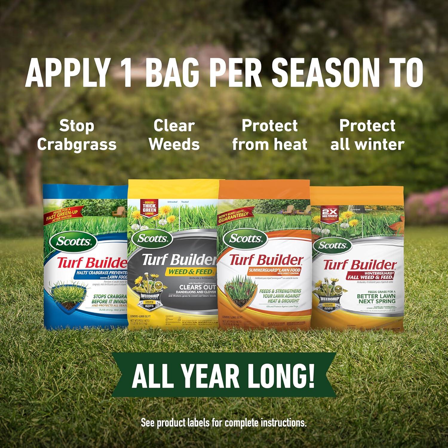 image:imageScotts Turf Builder Bundle for Small Northern Lawns and a Scotts Turf Builder EdgeGuard Mini Broadcast Spreader for Seamless Application4Step