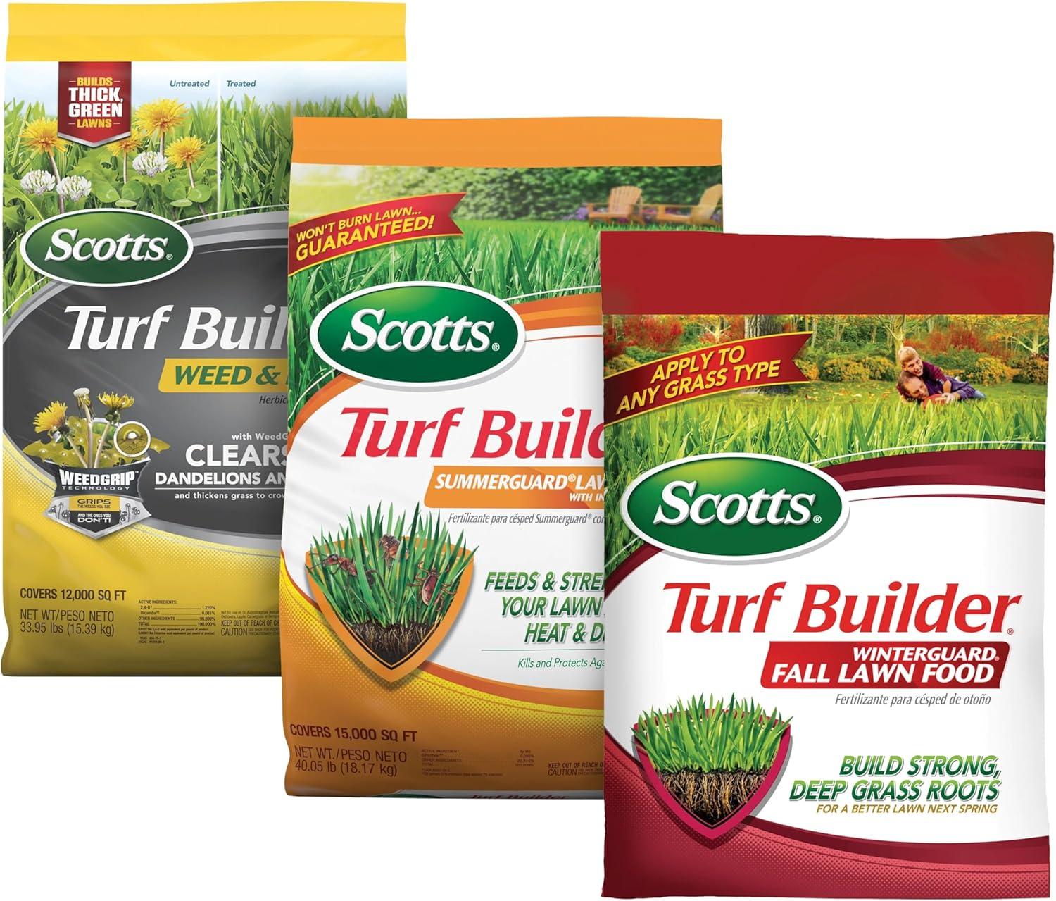 image:imageScotts Turf Builder Weed amp Feed5 SummerGuard and WinterGuard 3 Bag Bundle Large Lawns3 Step