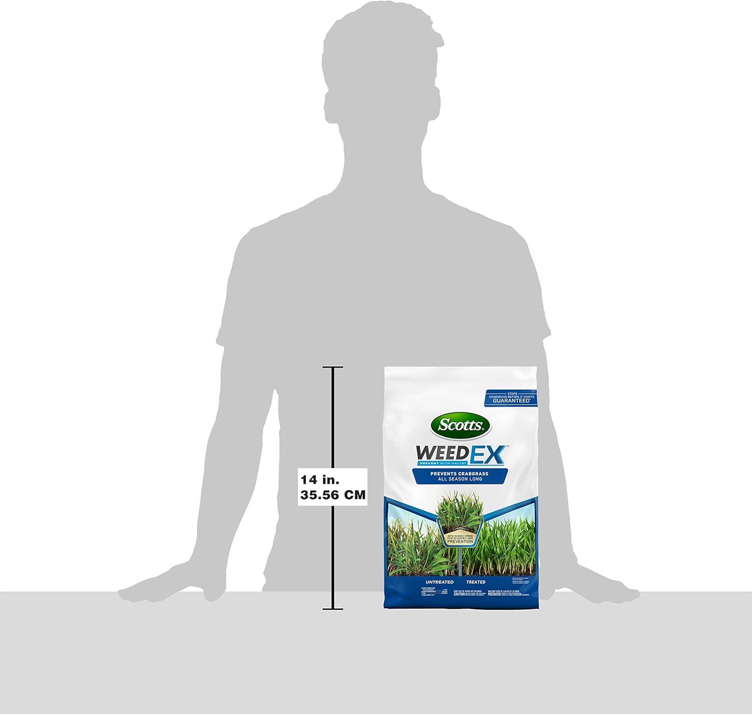 image:imageScotts WeedEx Prevent with Halts Crabgrass Preventer PreEmergent Grassy Weed Killer 5000 sq ft 1006 lbs