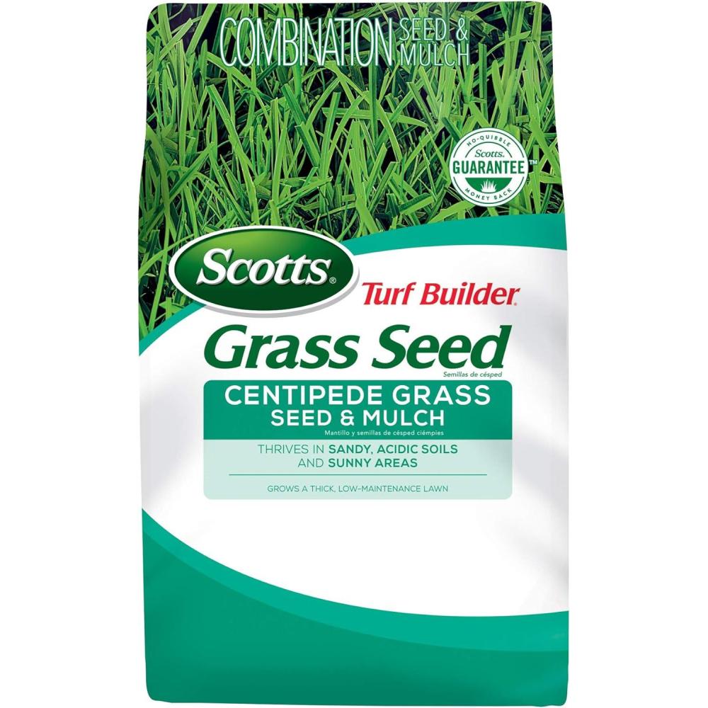 image:imageScotts Turf Builder Centipede Grass Seed amp Mulch Grows a Thick LowMaintenance Lawn 5 lbs2 000 sq ft