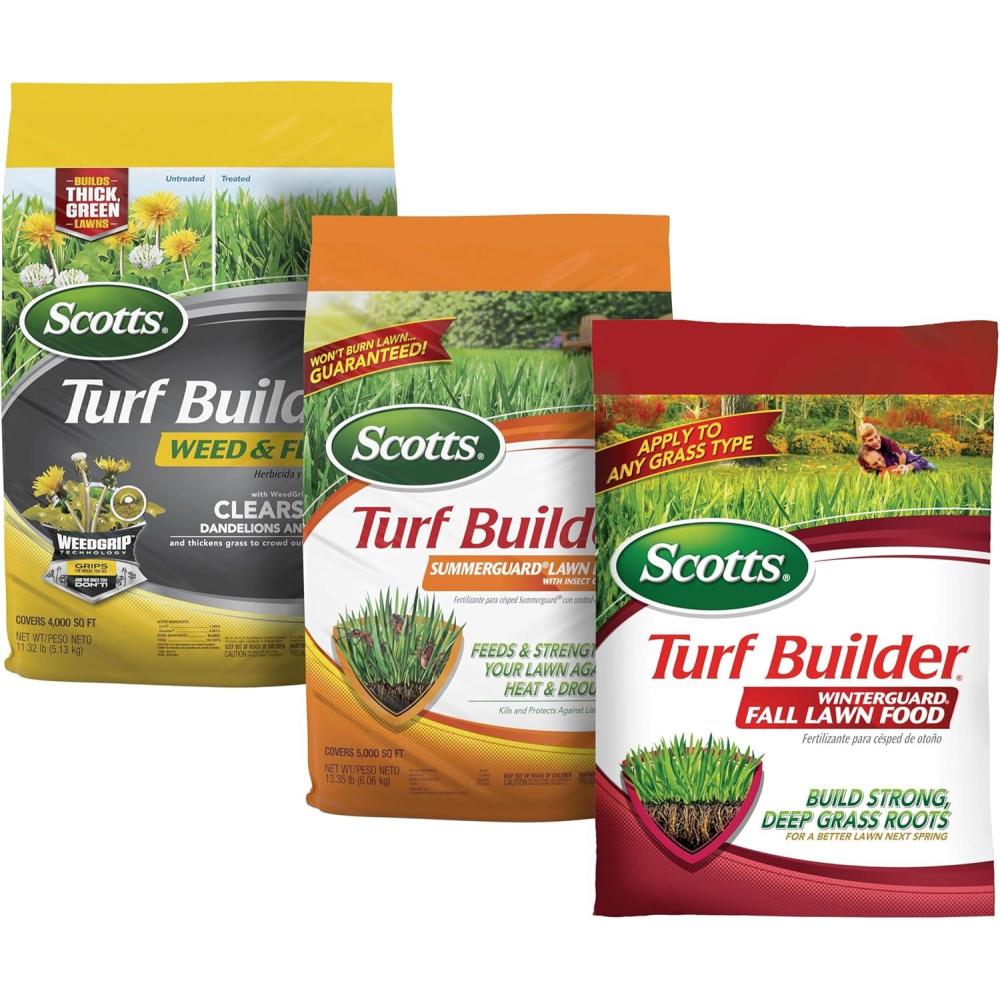 image:imageScotts Turf Builder Weed amp Feed5 SummerGuard and WinterGuard 3 Bag Bundle Large Lawns3 Step