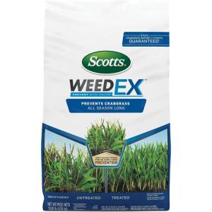 Scotts WeedEx Prevent with Halts, Crabgrass Preventer, Pre-Emergent Grassy Weed Killer, 5,000 sq. ft., 10.06 lbs.