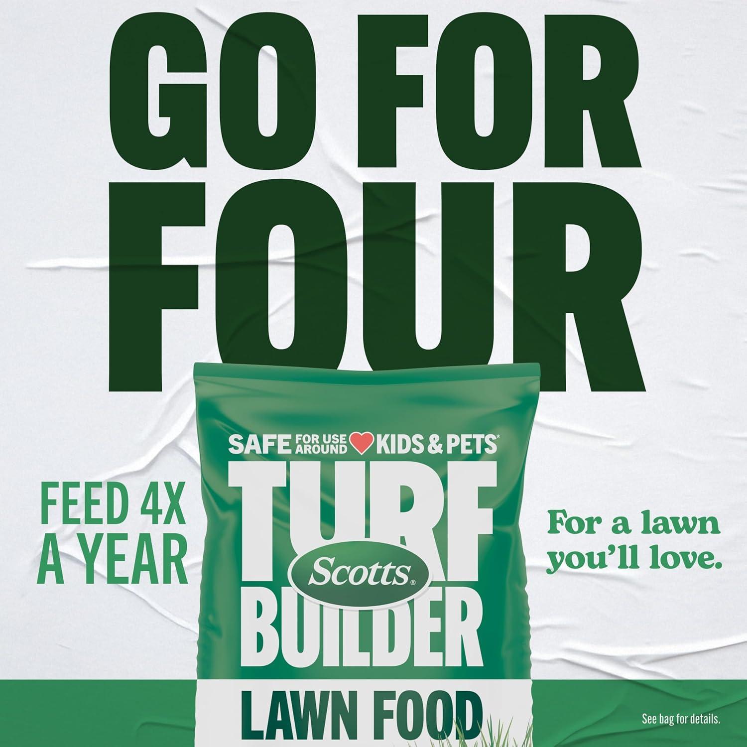 image:imageScotts Turf Builder Lawn Food 379 lbs 3804 Granular Fertilizer for All Grass Types Covers up to 12000 sq ft