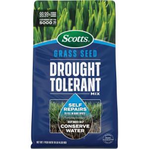 Scotts Grass Seed Drought Tolerant Mix – Kentucky Bluegrass and Tall Fescue Grass Seed Mix, Covers up to 5,000 sq. ft., 10 lb.(10 lb.)