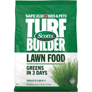 Scotts Turf Builder Lawn Food 37.9 lbs. – 38-0-4 Granular Fertilizer for All Grass Types, Covers up to 12,000 sq. ft.