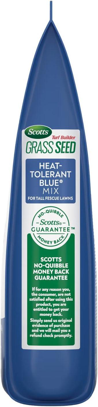 image:imageScotts Turf Builder Grass Seed HeatTolerant Blue Mix for Tall Fescue Lawns Grass Seed Plus Lawn Fertilizer and Soil Improver Covers Up to 1400 sq ft 56 lb24 lb
